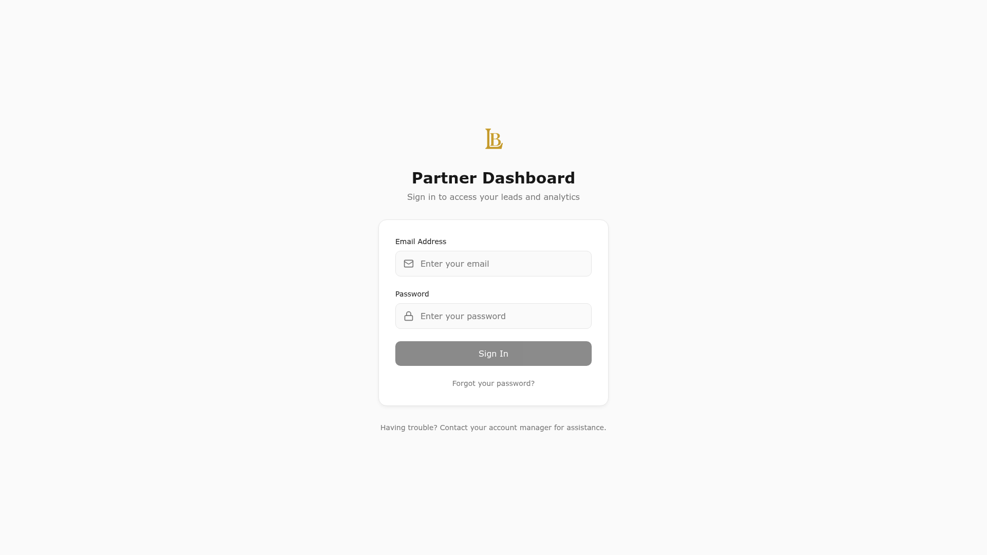 Partner Dashboard interface preview